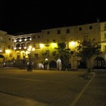 Extremadura Plaza Mayor am Abend