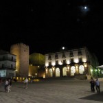 Extremadura Plaza am Abend